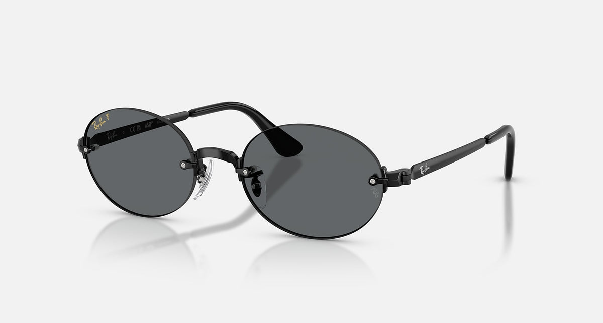 RB3929 / Polished Black/Dark Grey Polarized(002/81) / 54-20-145