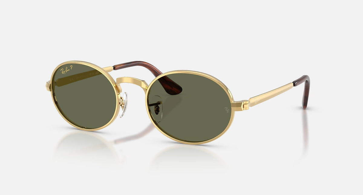 RB3931 / Polished Arista Gold/Polarized Green(001/58) / 54-21-145