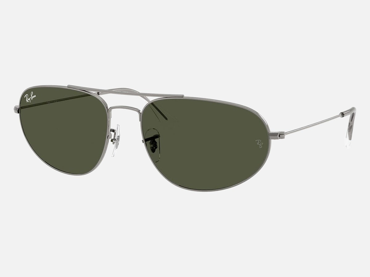 RB3945 / Polished Gunmetal/Green(004/31) / 60-18-140