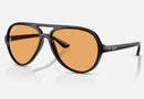 RB4125 / Polished Black/Orange(601/33) / 59-13-140