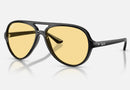 RB4125 / Polished Black/Yellow(601/R6) / 59-13-140