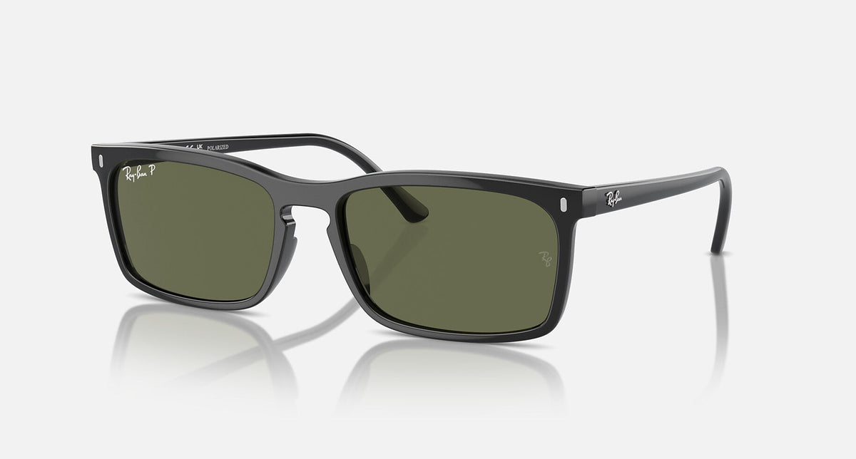 RB4435 / Polished Black/Green Polarized(901/58) / 56-18-145