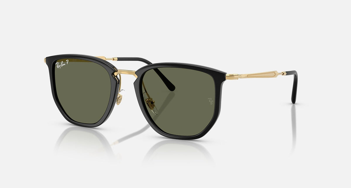 RB4451 / Polished Black/Polarized Green(630658) / 53-20-145