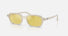 RB4455 / Polished Cloudy Warm White/Yellow Mirror Flash Gold(68086D) / 52-19-145