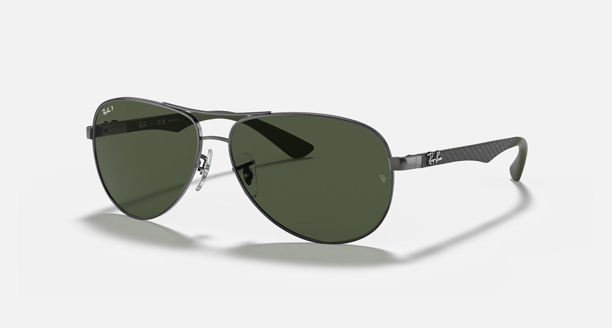 RB8313 / Polished Gunmetal/G-15 Green Polarized(004/N5) / 61-13-140