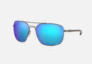 RB8322CH Ray-Ban® / Gunmetal/Polarized Green Mirror Blue Gradient (004/A1) / 62-17-135