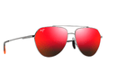 RM634-17-Maui Jim Mana Waiwai / Shiny Light Ruthenium/Hawaii Lava / 59-15-145