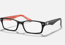 RX5206 / Polished Black On Red/Clear(2479) / 54-18-140