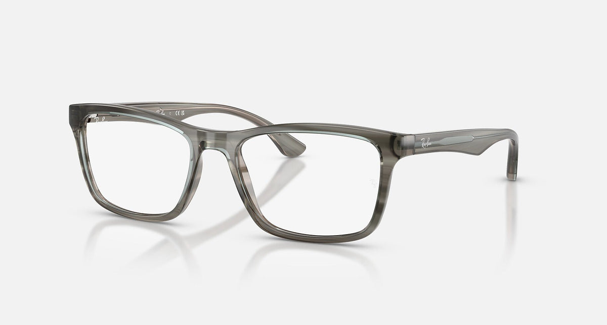 RX5279 / Polished Striped Grey/Clear(8453) / 53-18-145