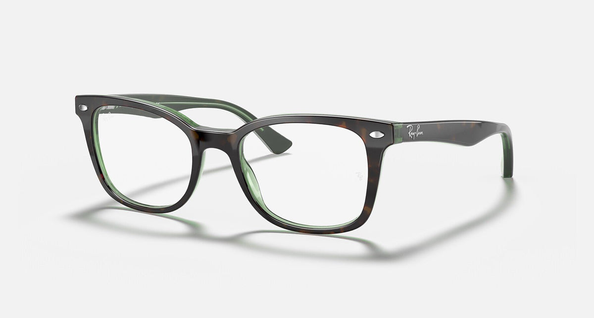 RX5285 / Polished Havana On Green/Clear(2383) / 53-19-145