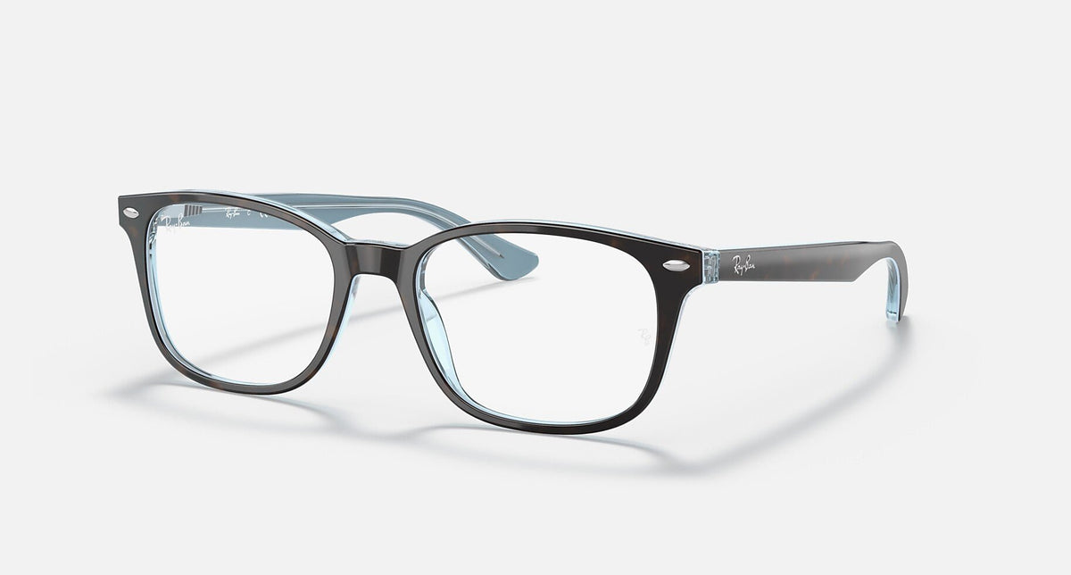 RX5375 / Polished Havana On Light Blue/Clear(5883) / 51-18-145