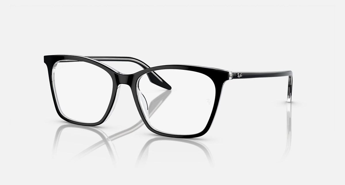 RX5422 / Polished Black On Transparent/Clear(2034) / 52-16-145