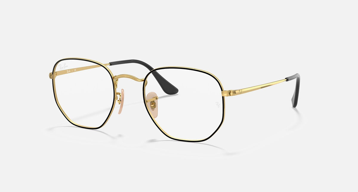 RX6448 / Polished Black On Gold/Clear(2991) / 51-21-145
