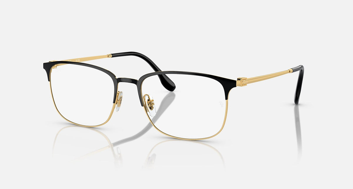 RX6494 / Polished Black On Gold/Clear(2991) / 54-18-145