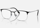 RX6494 / Polished Black On Silver/Clear(2861) / 54-18-145