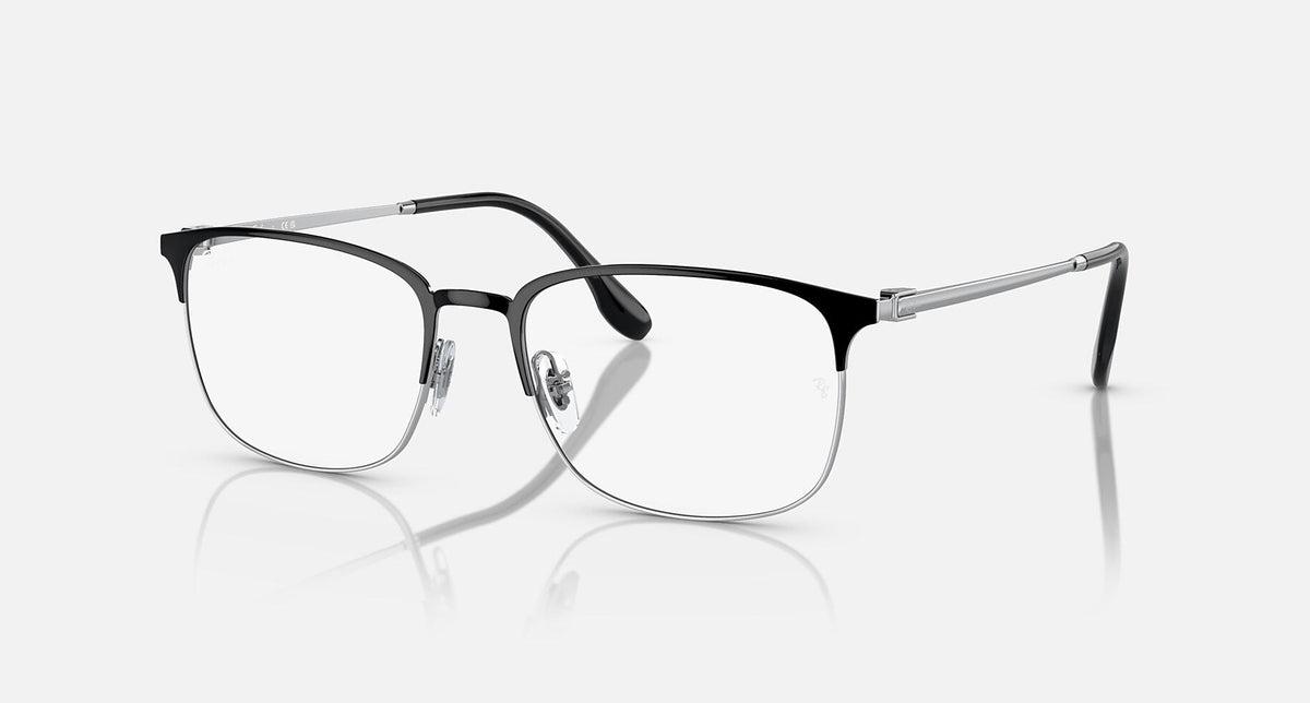 RX6494 / Polished Black On Silver/Clear(2861) / 54-18-145