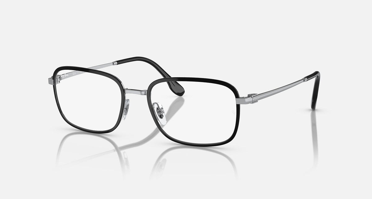 RX6495 / Polished Black On Silver/Clear(2861) / 52-19-145