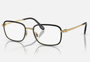 RX6495 / Polished Black On Gold/Clear(2991) / 52-19-145
