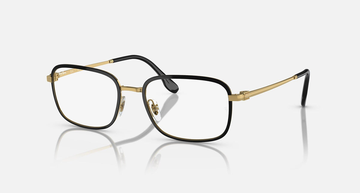 RX6495 / Polished Black On Gold/Clear(2991) / 52-19-145