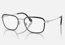 RX6511 / Polished Black On Silver/Clear(2861) / 55-19-145