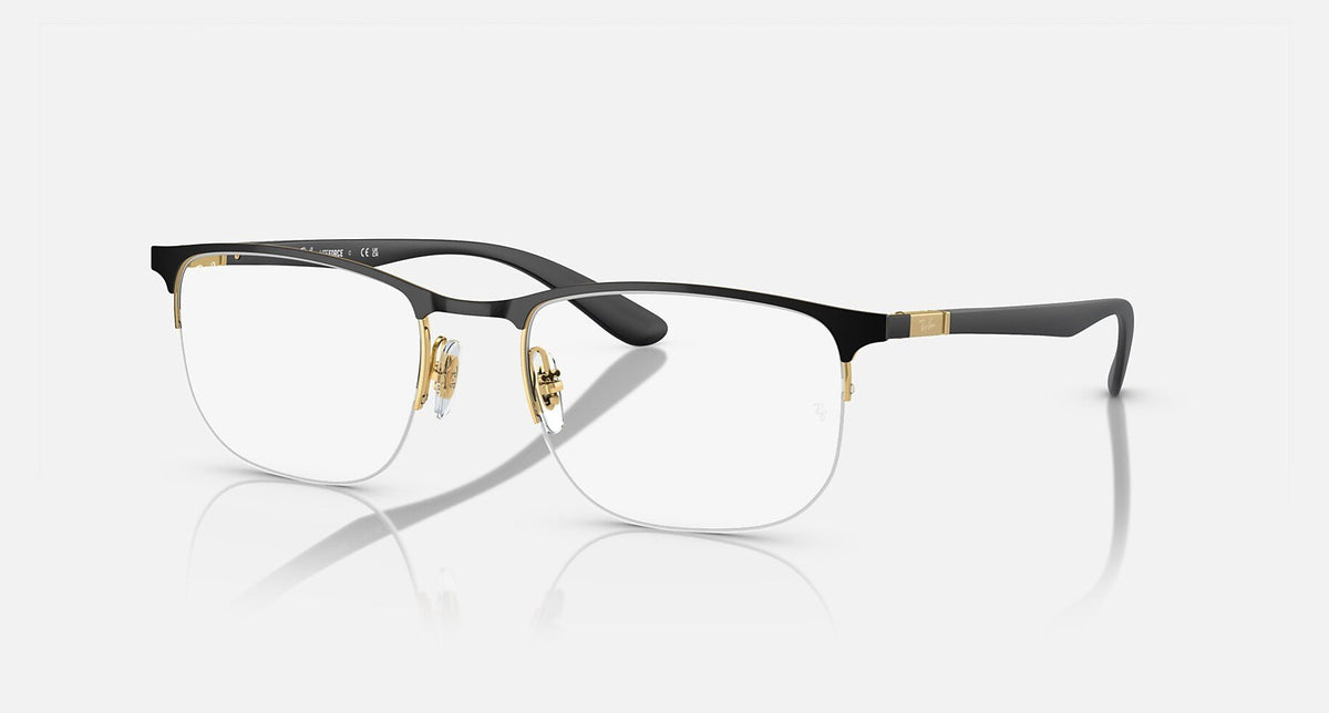 RX6513 / Polished Black On Gold/Clear(2890) / 53-20-145