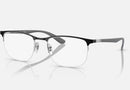 RX6513 / Polished Black On Silver/Clear(3163) / 53-20-145