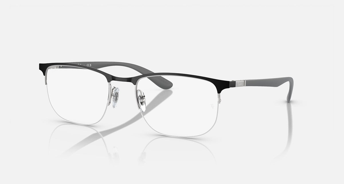 RX6513 / Polished Black On Silver/Clear(3163) / 53-20-145