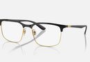 RX6518 / Polished Black On Gold/Clear(2890) / 55-19-145