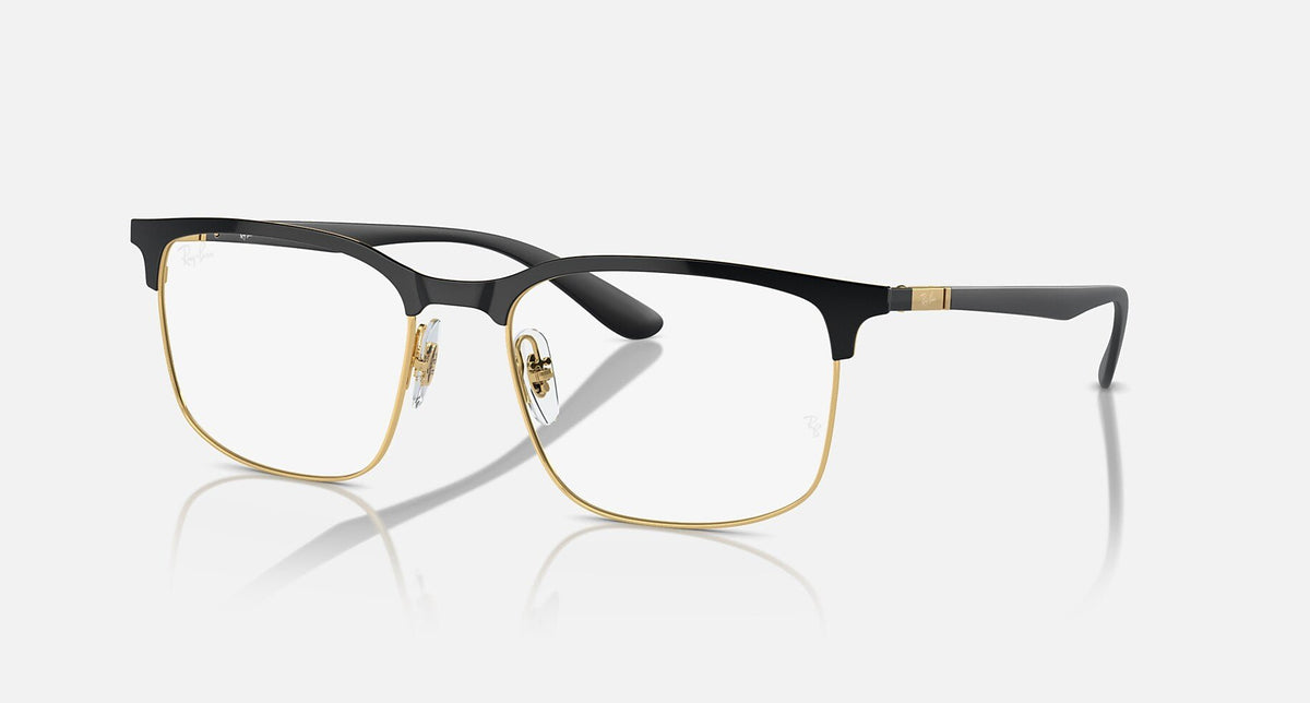 RX6518 / Polished Black On Gold/Clear(2890) / 55-19-145
