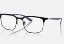 RX6518 / Polished Black On Black/Clear(3171) / 55-19-145