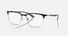 RX6518 / Polished Black On Silver/Clear(3163) / 55-19-145