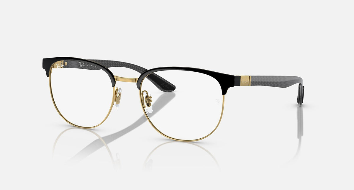 RX8422 / Polished Black On Gold/Clear(2890) / 52-19-145