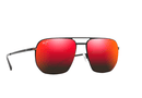 Sharks Cove Maui Jim / RM605-02-Matte Black/Hawaii Lava / 55-18-145