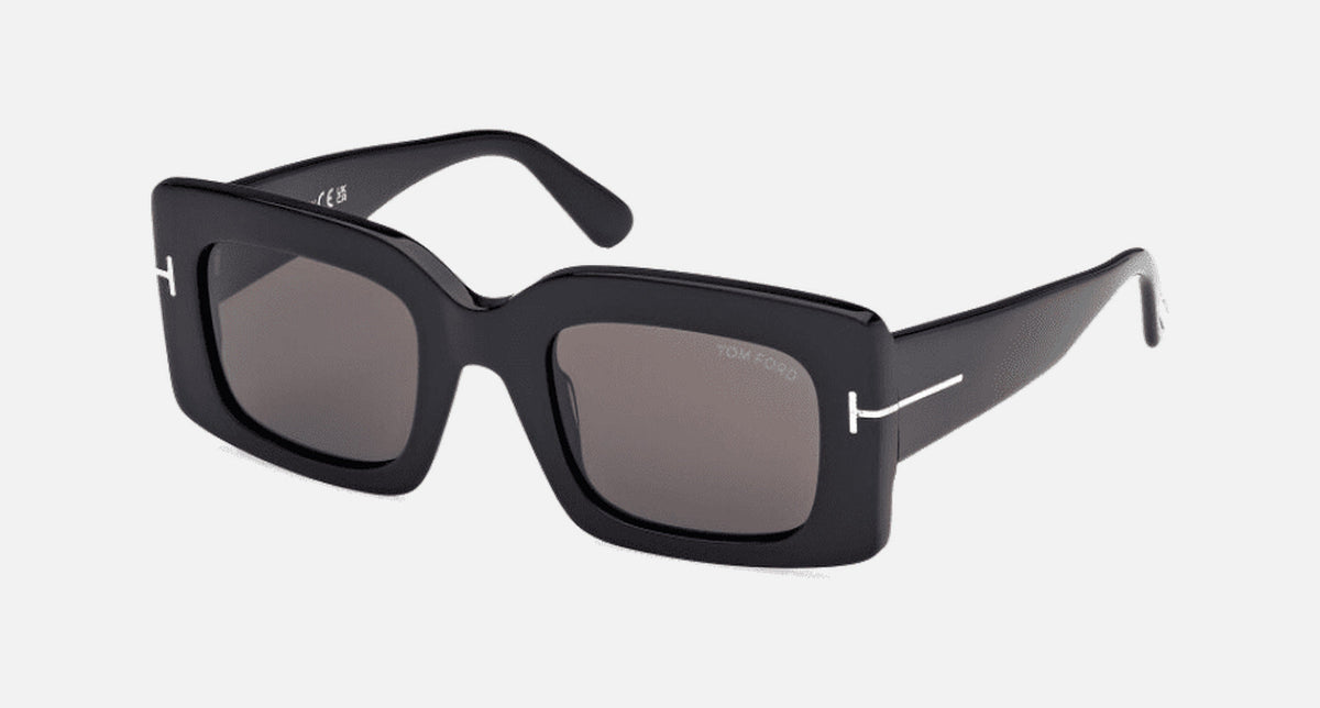 FT1188-Tomford Brigitta / Shiny Black/Smoke(01A) / 50-24-140