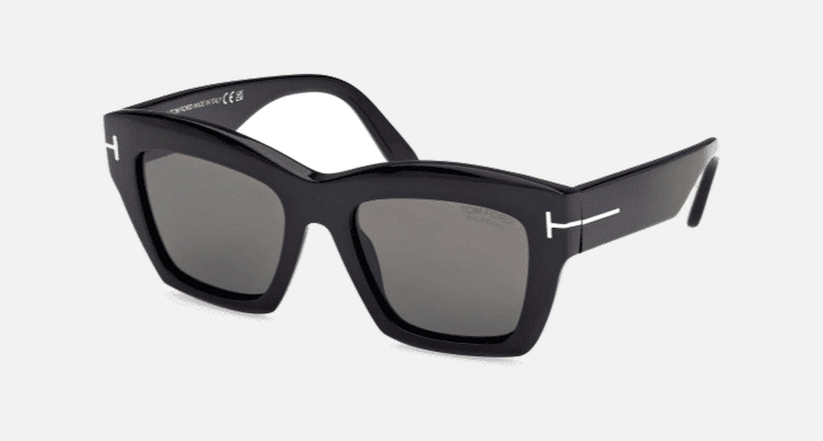 FT1191-Tomford Luna / Shiny Black/Smoke Polorized(01D) / 52-19-140