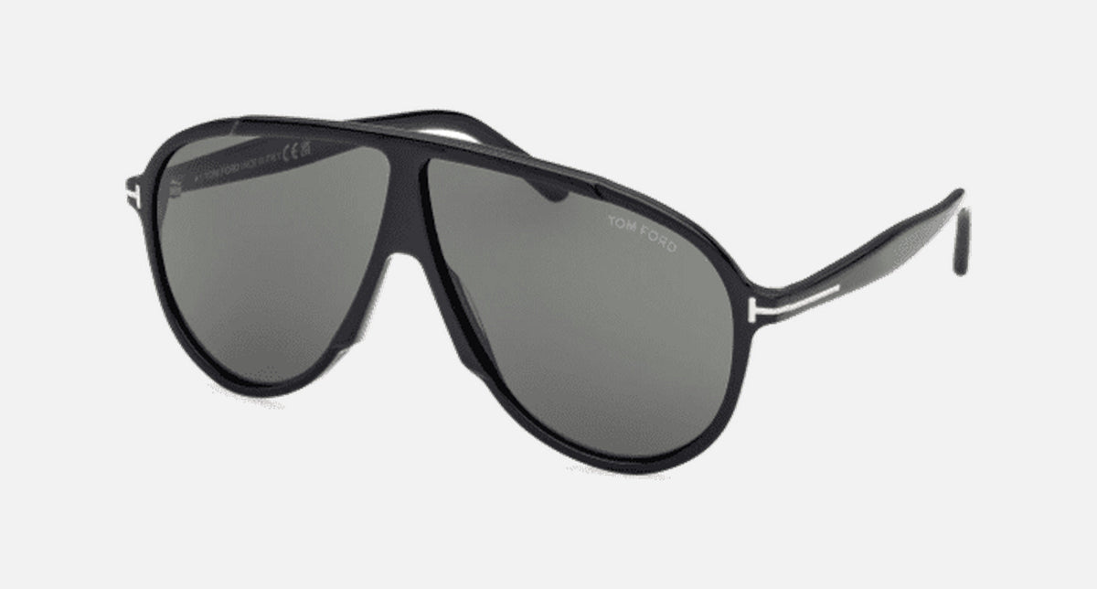 FT1211-Tomford Vladimir / Shiny Black/Grey Green(01N) / 65-5-140