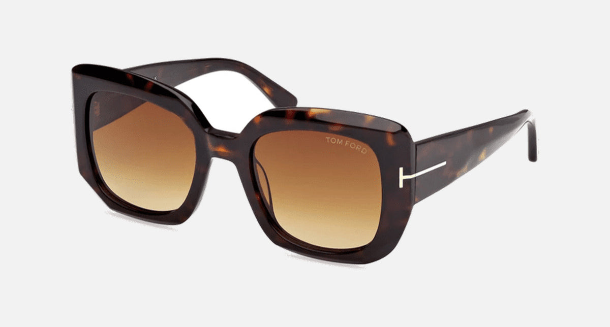 FT1220-Tomford Carla / Dark Havana/Gradient Brown(52F) / 52-21-140