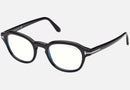 FT5871-B-Tomford / Shiny Black/Blue Block / 49-22-145