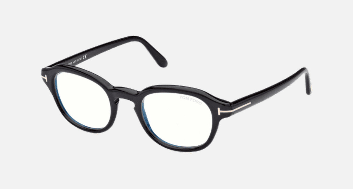 FT5871-B-Tomford / Shiny Black/Blue Block / 49-22-145