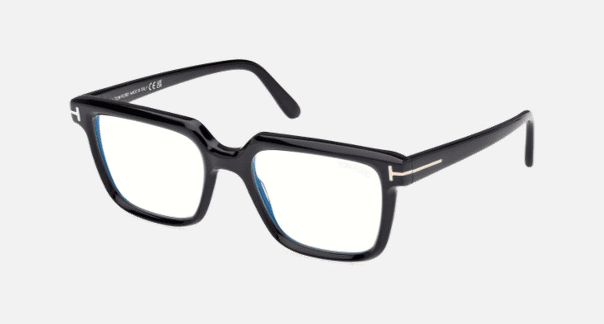 FT5889-B-Tomford / Shiny Black/Blue Block(001) / 53-19-145