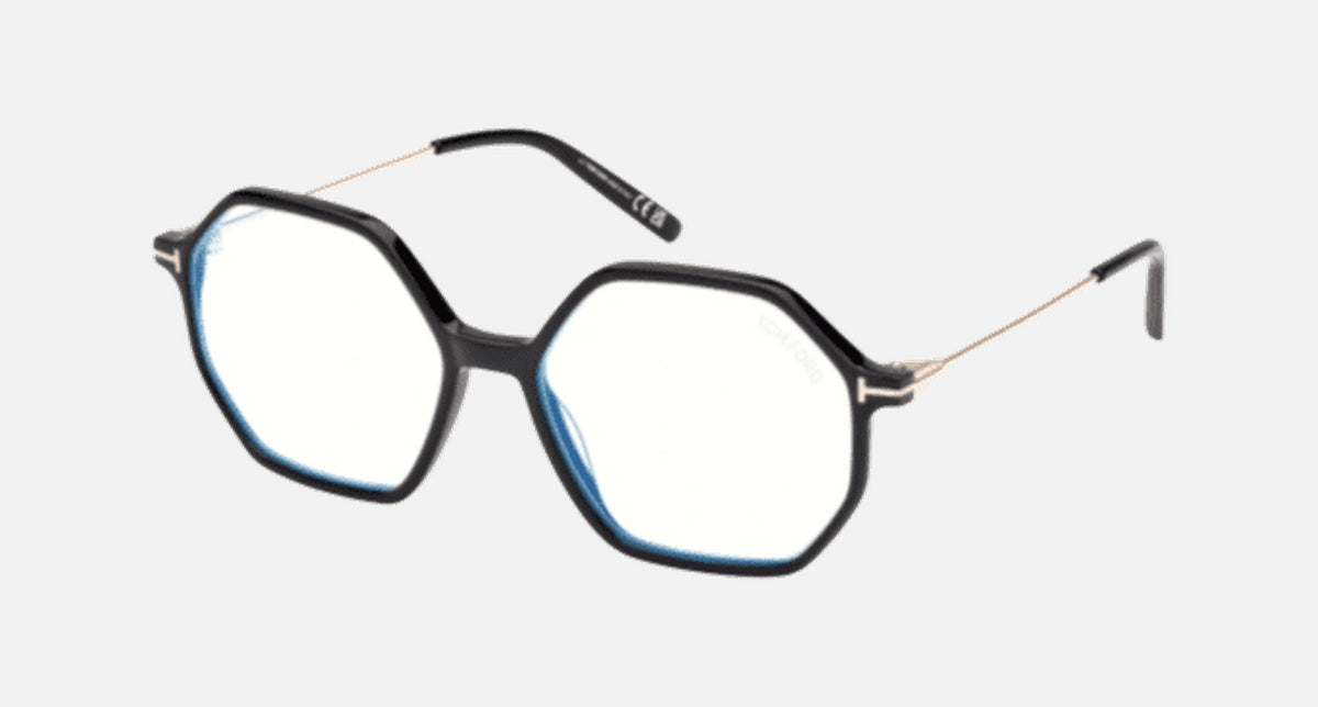 FT5952-B-Tomford / Shiny Black/Blue Block(001) / 54-16-140