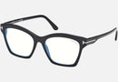 FT5965-B-Tomford / Shiny Black/Blue Block(001) / 53-17-140