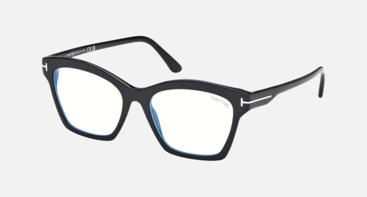 FT5965-B-Tomford / Shiny Black/Blue Block(001) / 53-17-140