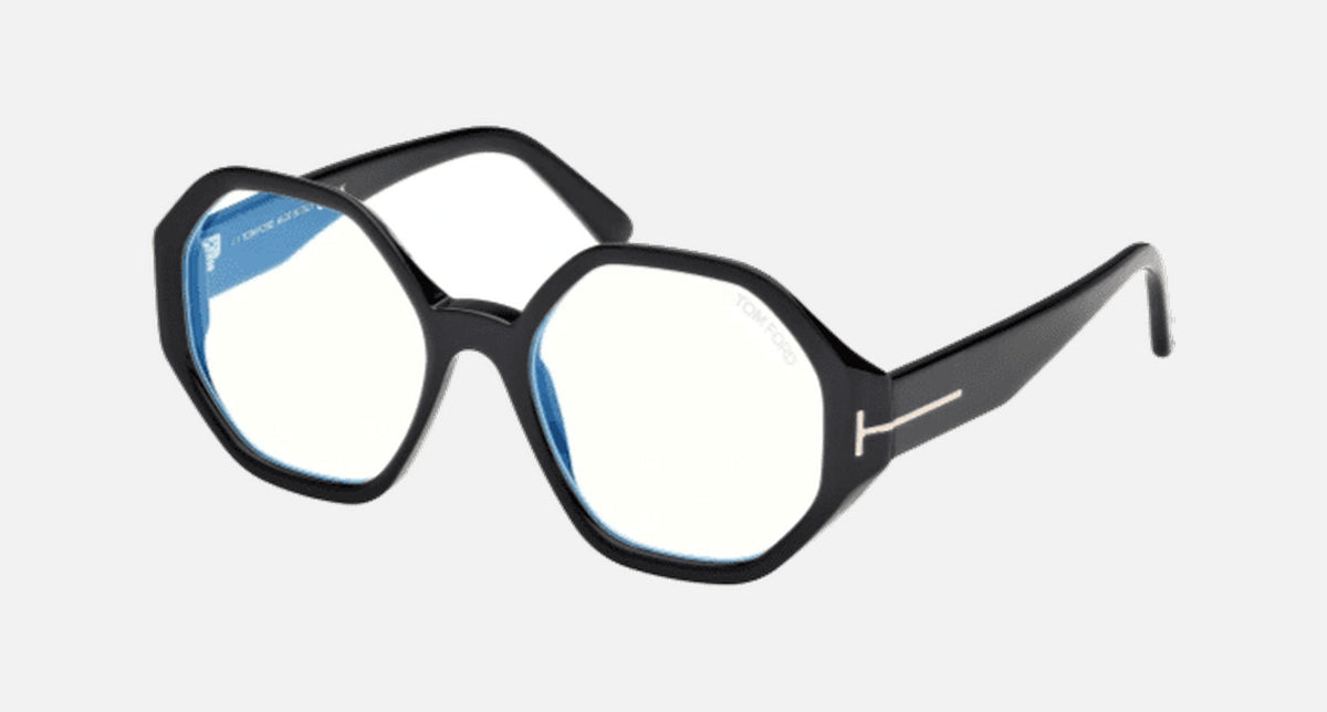FT5967-B-Tomford / Shiny Black/Blue Block(001) / 53-18-140