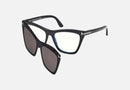 FT5971-B-Tomford Clip-Ons / Shiny Black/Blue Block(001) / 54-17-140