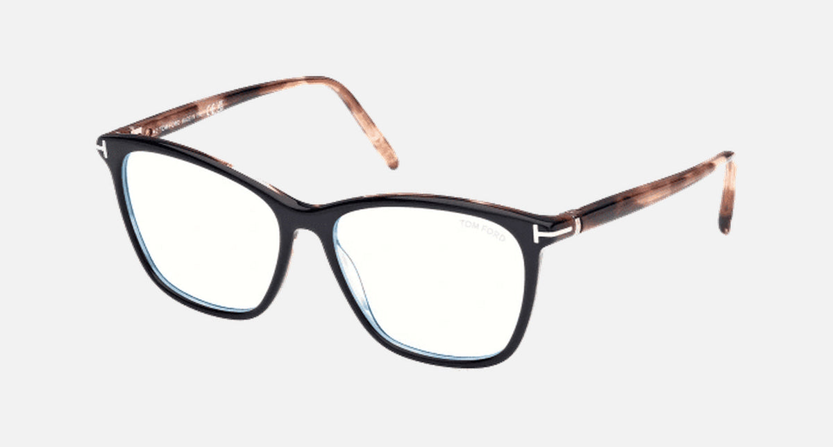 FT5989-B-Tomford / Black Havana/Blue Block(005) / 55-15-140