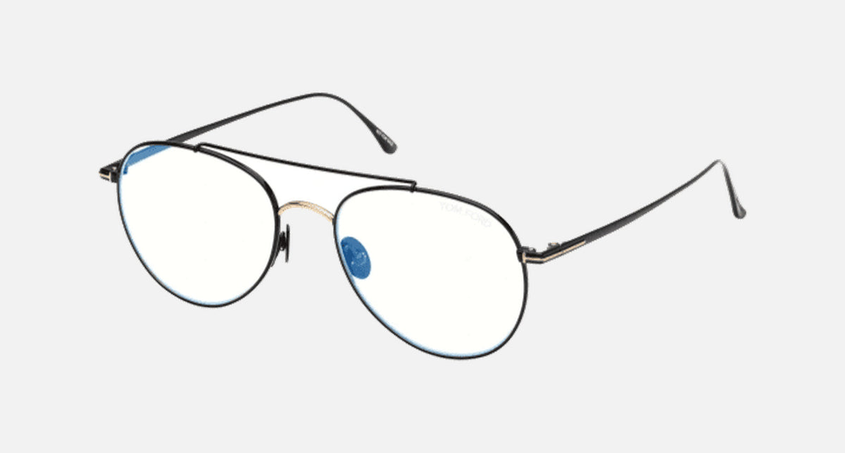 FT6040-B-Tomford / Shiny Black/Blue Block(001) / 53-18-145