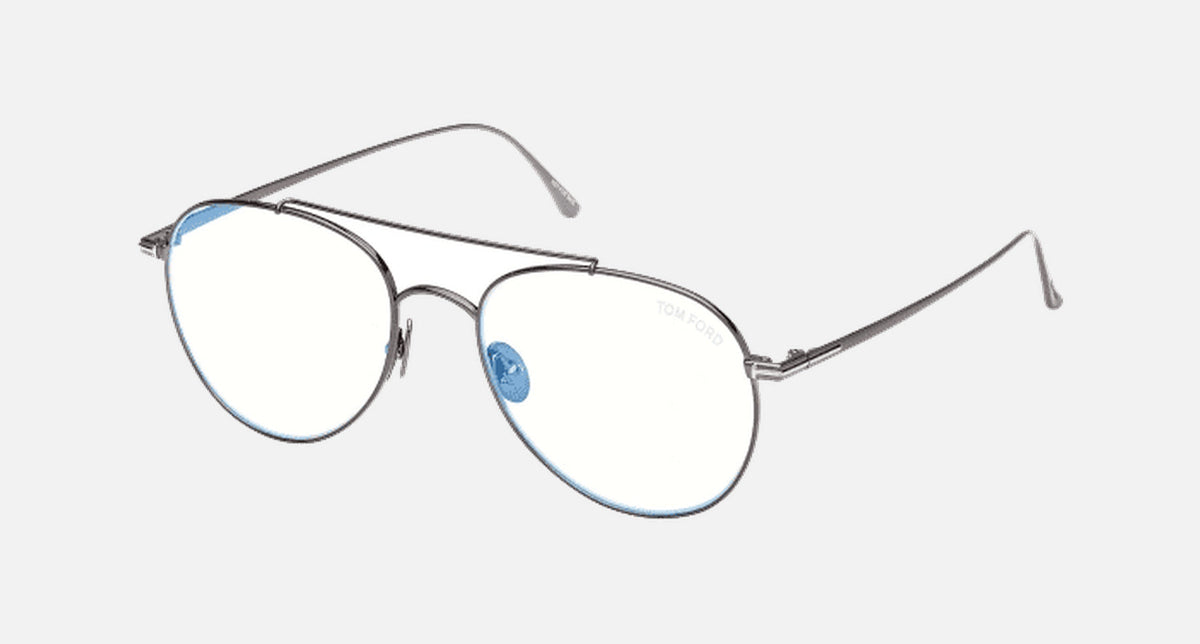 FT6040-B-Tomford / Shiny GunMetal/Blue Block(008) / 53-18-145