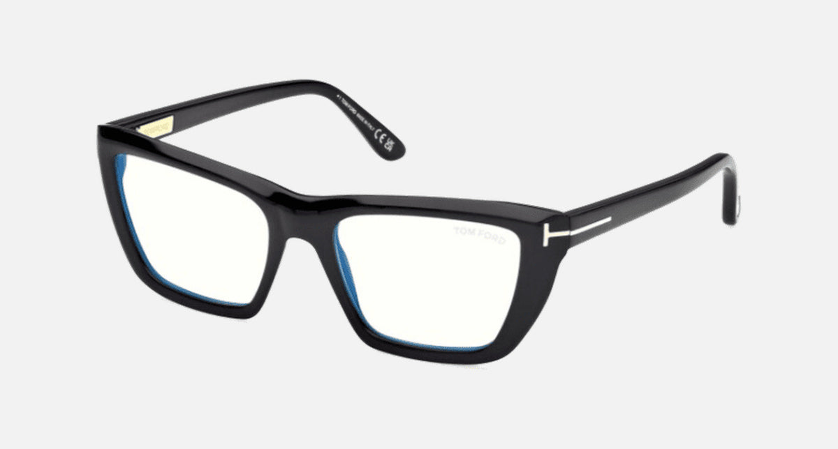 FT6047-B-Tomford Optics / Shiny Black/Blue Block(001) / 54-18-140