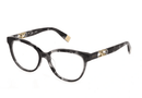 VFU634 FURLA / Grey Tortoise Glossy Black(0721) / 53-16-135